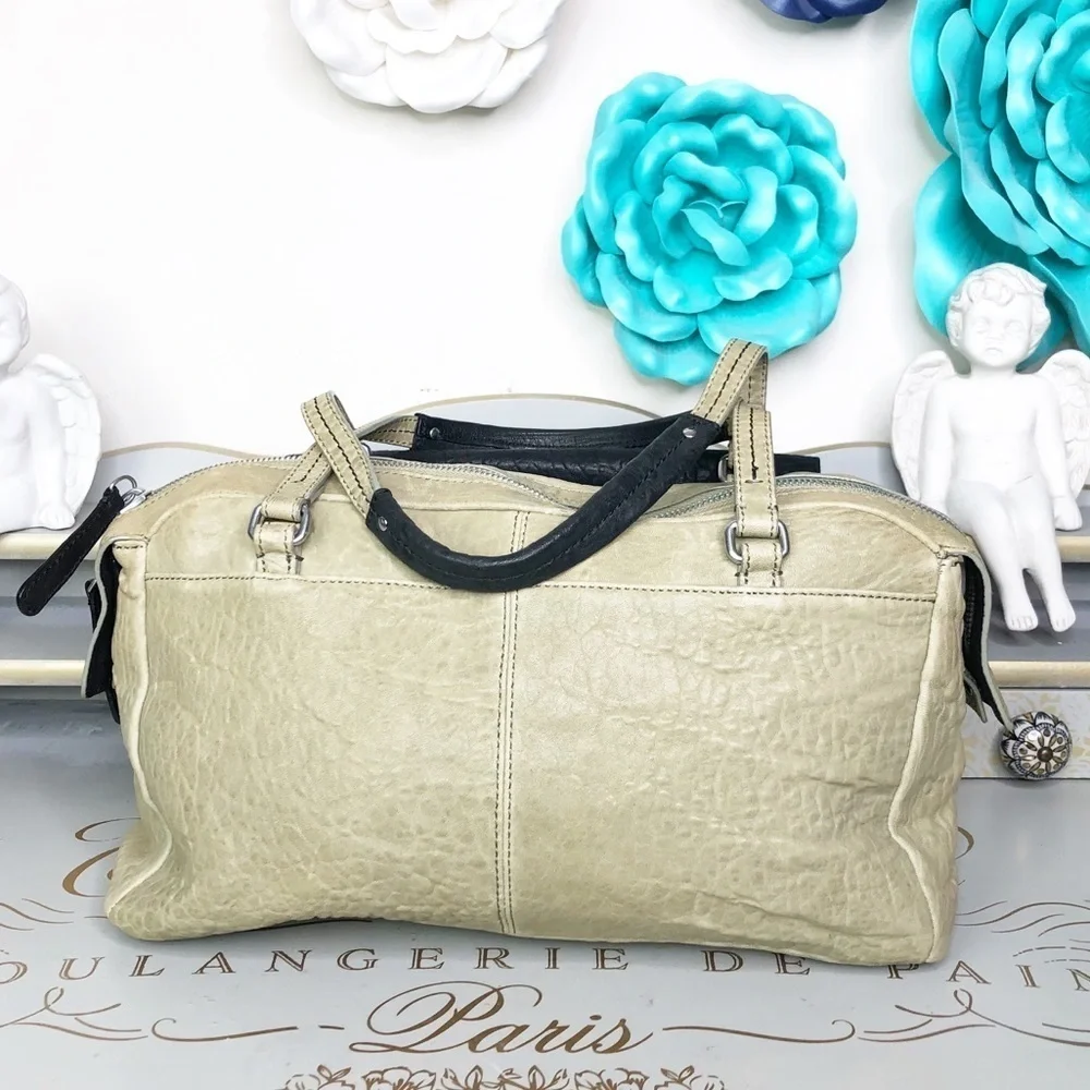 OLIVIA Harris olive green & black hobo bag